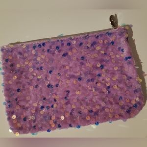 IPSY Bag NEW pink/purple sequins